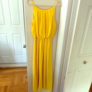 Long Yellow Summer Dress